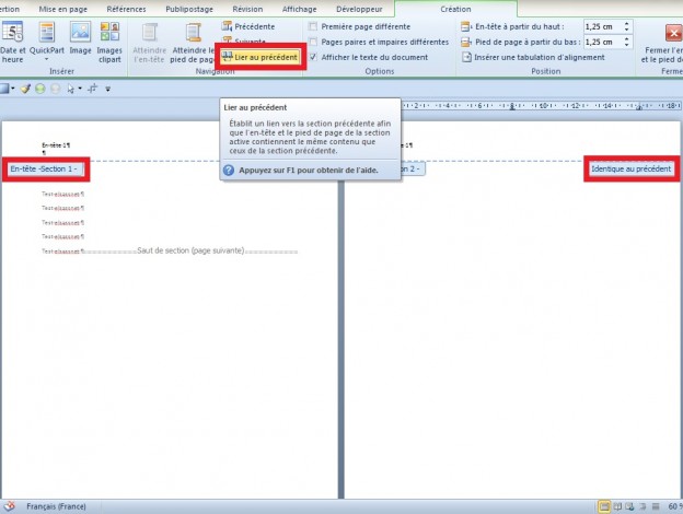 Garder Le Pied De Page Malgré Le Saut De Section Utiliser les sauts de page et section sur Word | Formation informatique