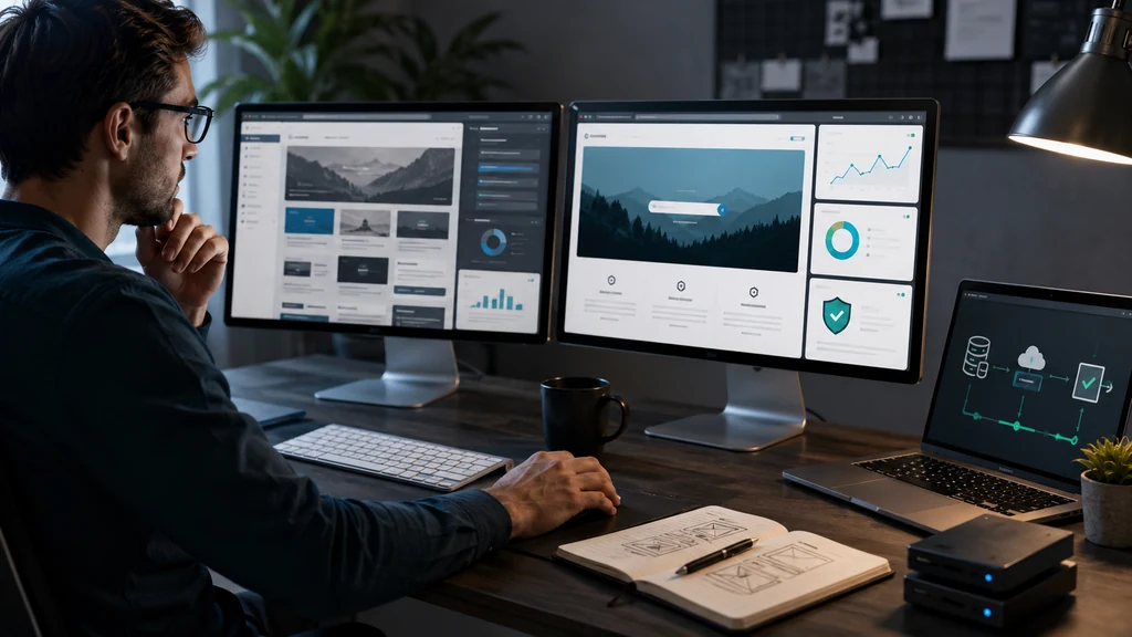 Développeur travaillant sur une refonte WordPress avec audit technique et optimisation SEO