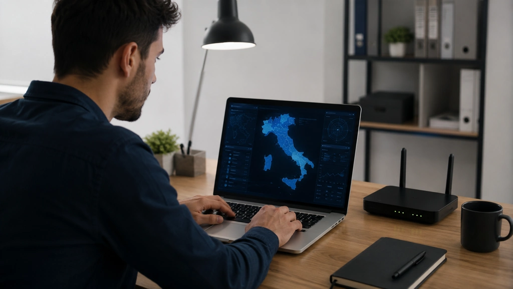 Utilisateur analysant la géolocalisation de l’adresse IP 37.117.117.230 sur une carte de l’Italie