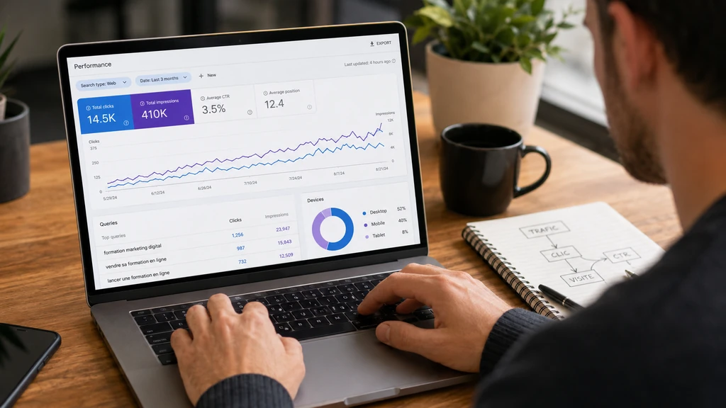 Analyse du CTR SEO et des clics organiques simulés par des agents IA LinkNova.fr