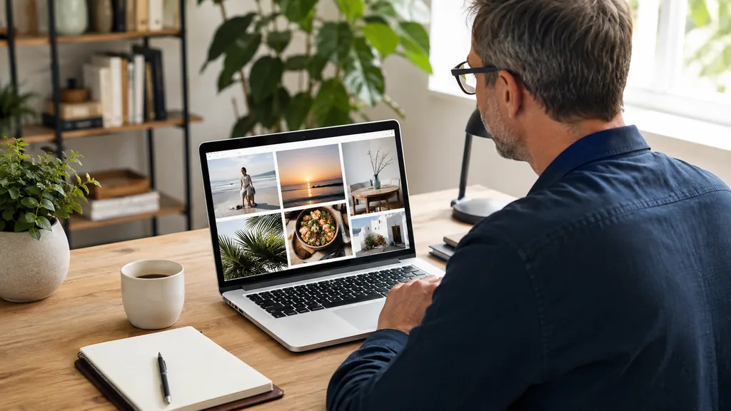 Lecteur consultant le site pour adultes Blogdefolie sur un ordinateur