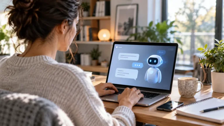 Conversation avec un personnage généré par intelligence artificielle sur JanitorAI